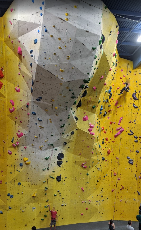 Rock wall climbing